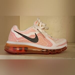 Nike White and Pink Athletic Shoes
